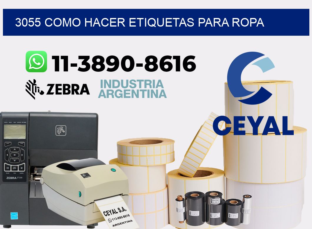 3055 como hacer etiquetas para ropa