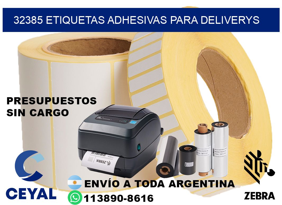 32385 etiquetas adhesivas para deliverys