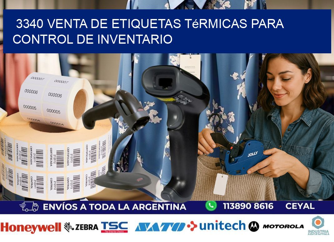 3340 venta de etiquetas térmicas para control de inventario