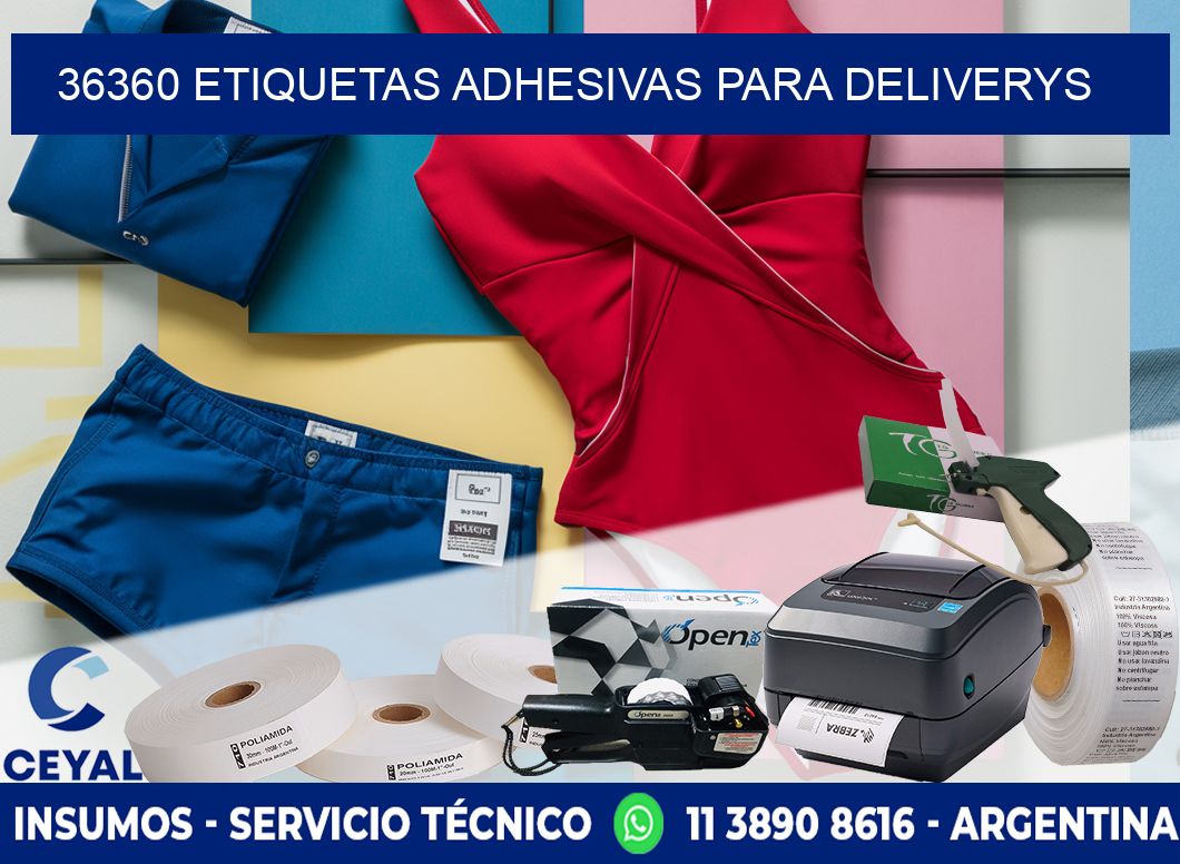 36360 etiquetas adhesivas para deliverys