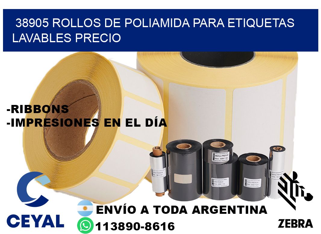 38905 rollos de poliamida para etiquetas lavables precio