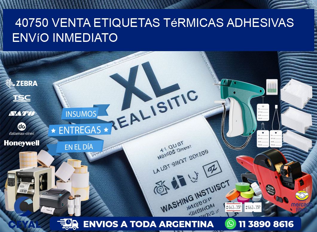 40750 venta etiquetas térmicas adhesivas envío inmediato