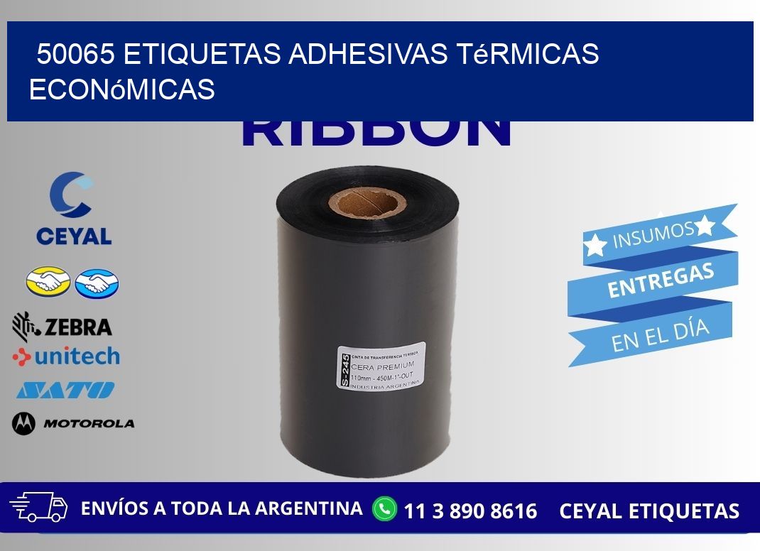 50065 etiquetas adhesivas térmicas económicas