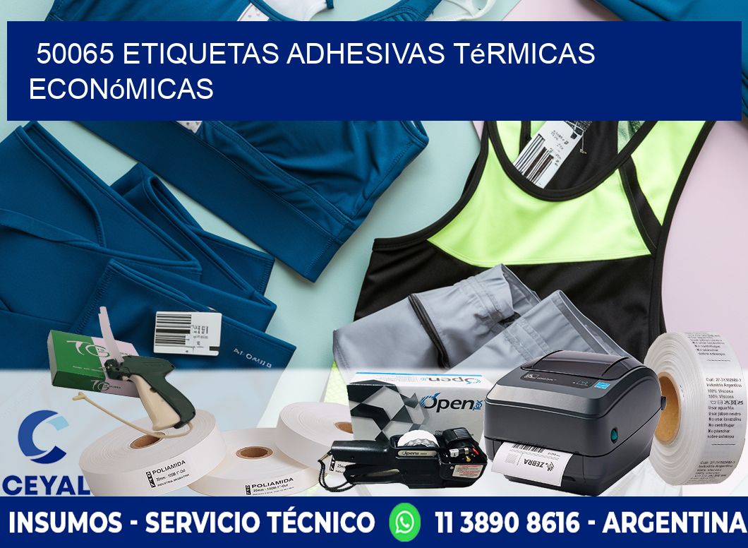 50065 etiquetas adhesivas térmicas económicas