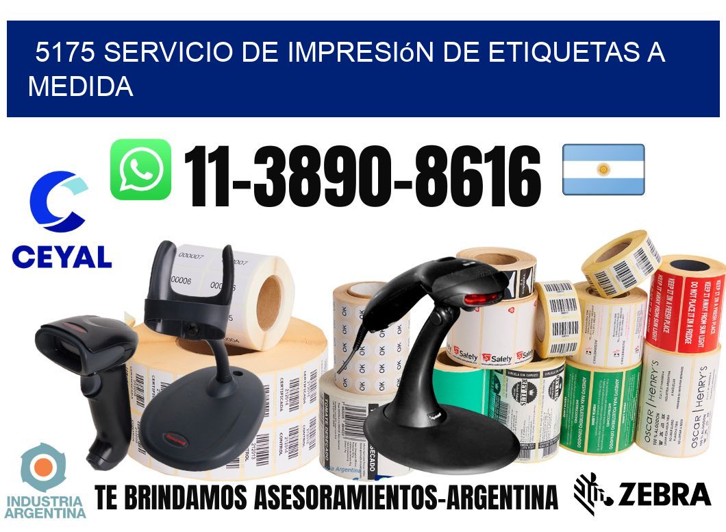 5175 Servicio de impresión de etiquetas a medida