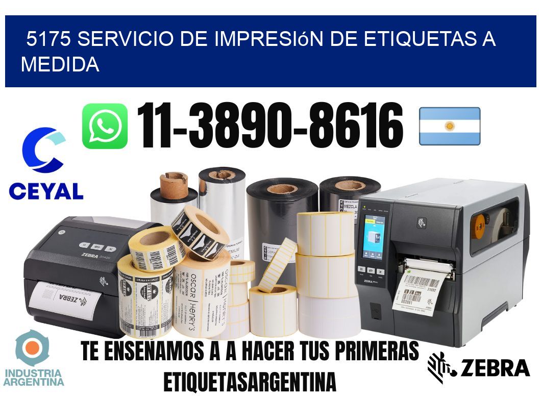 5175 Servicio de impresión de etiquetas a medida