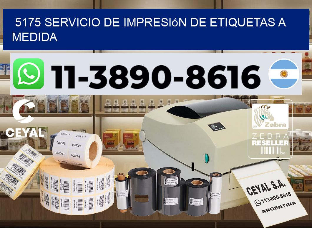 5175 Servicio de impresión de etiquetas a medida