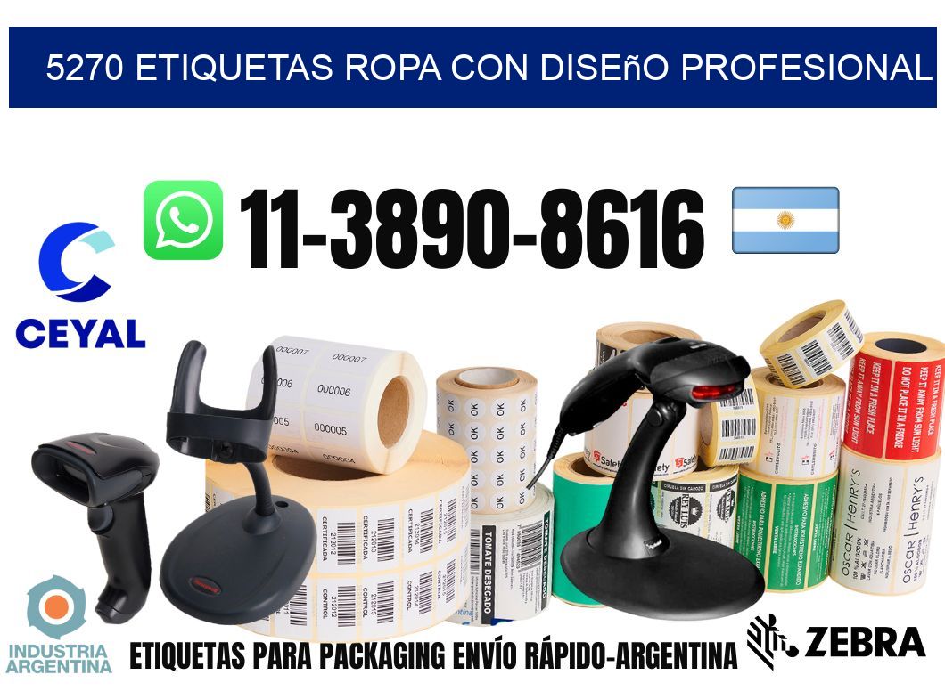 5270 Etiquetas ropa con diseño profesional