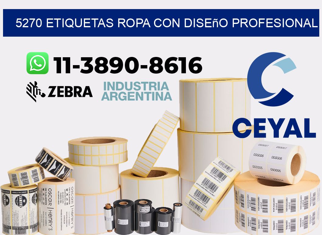 5270 Etiquetas ropa con diseño profesional