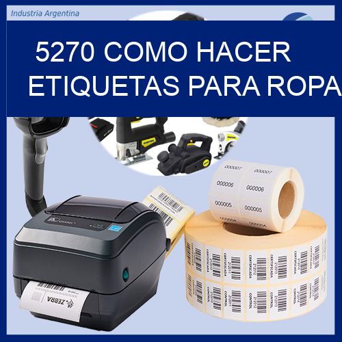 5270 como hacer etiquetas para ropa