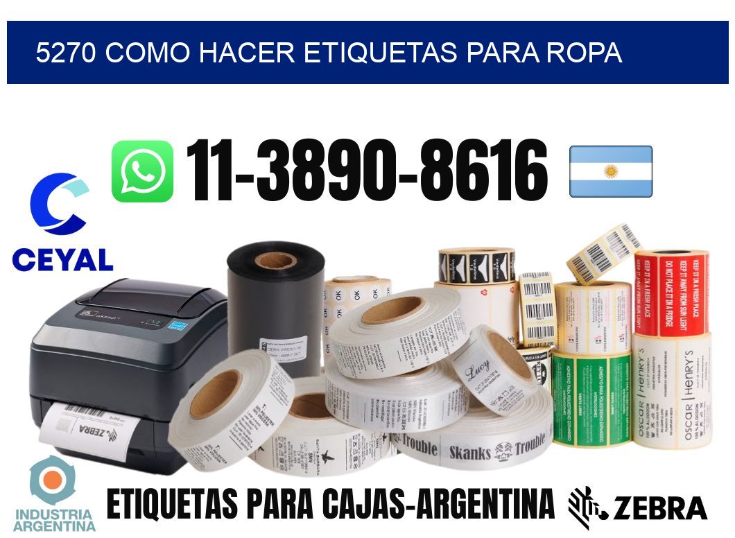 5270 como hacer etiquetas para ropa