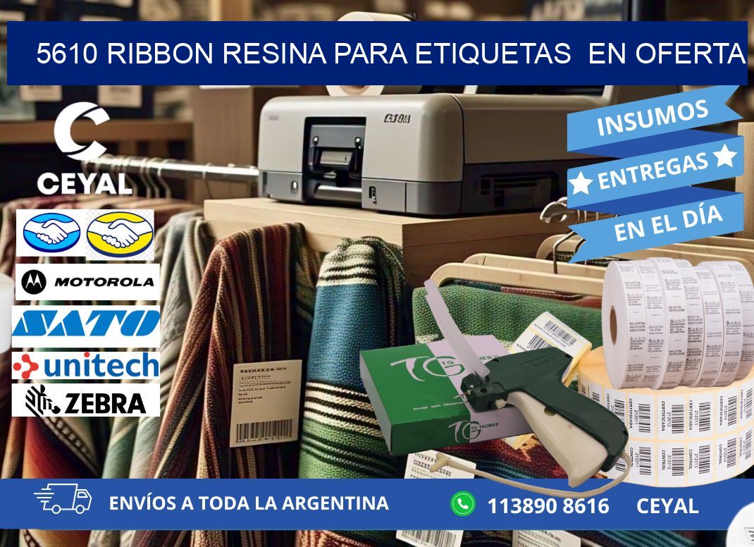 5610 ribbon resina para etiquetas en oferta