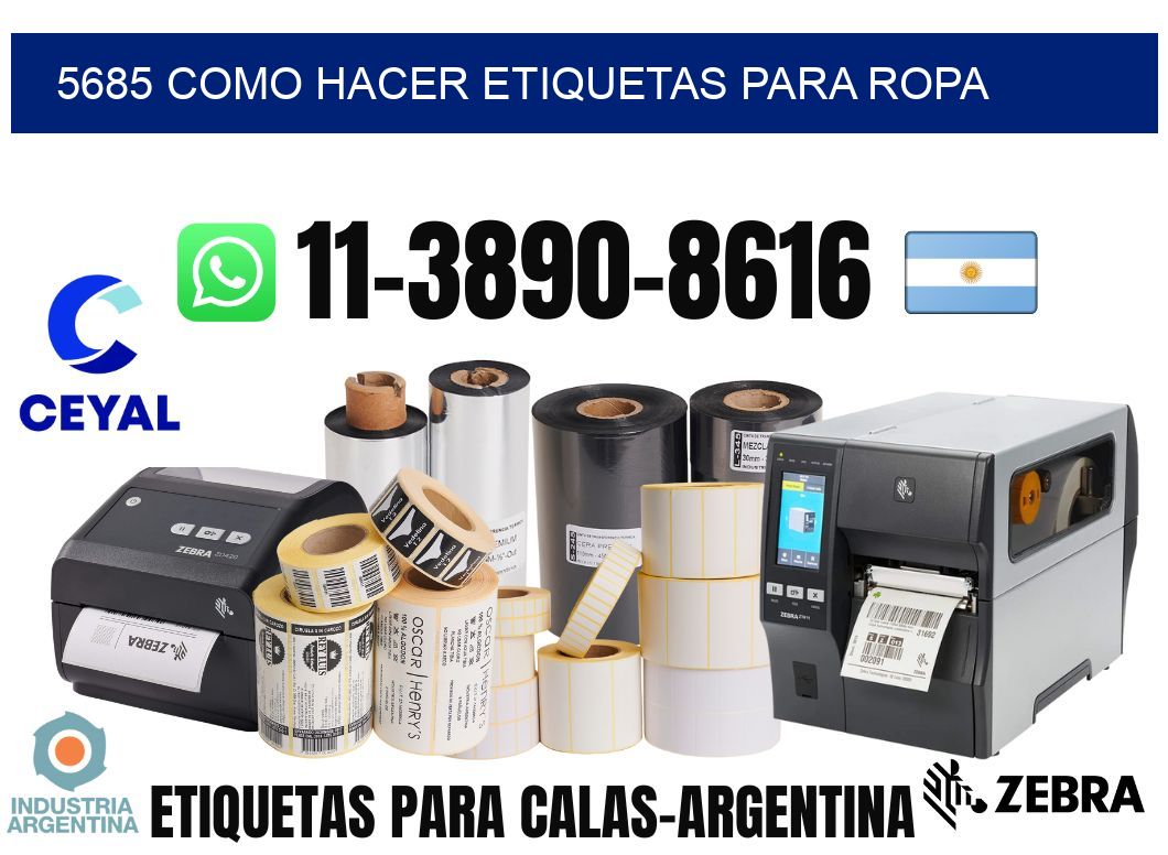 5685 como hacer etiquetas para ropa