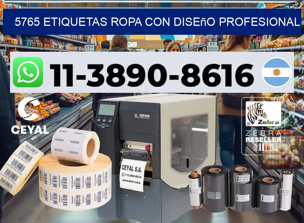 5765 Etiquetas ropa con diseño profesional