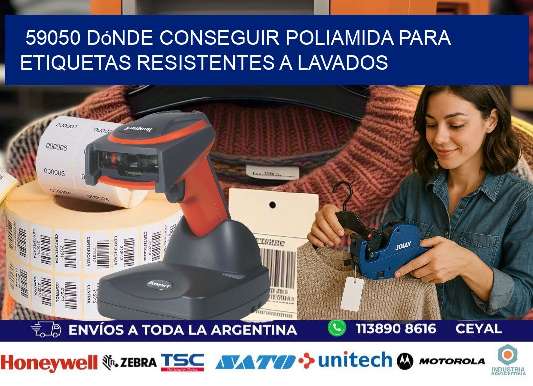 59050 dónde conseguir poliamida para etiquetas resistentes a lavados