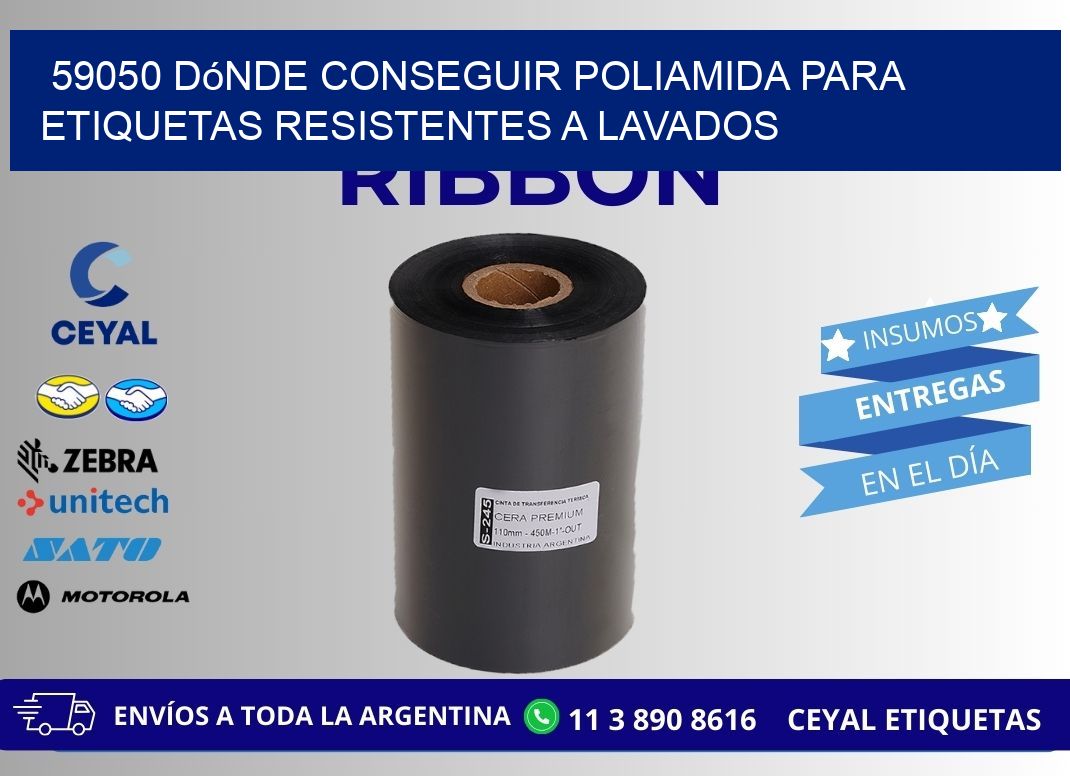 59050 dónde conseguir poliamida para etiquetas resistentes a lavados