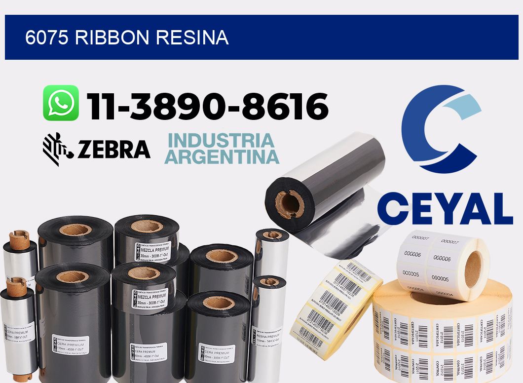 6075 ribbon resina