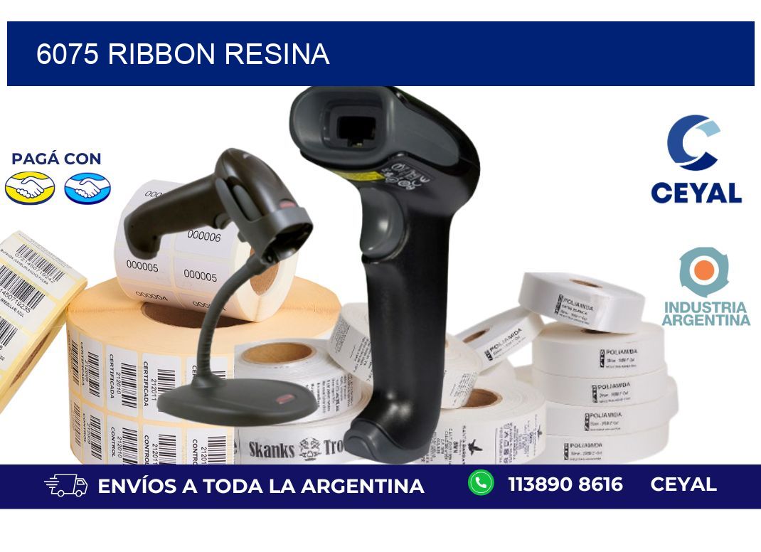 6075 ribbon resina