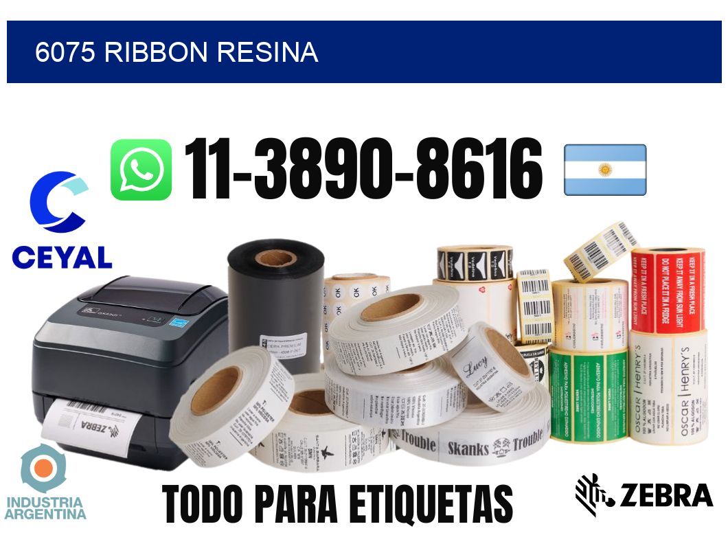 6075 ribbon resina