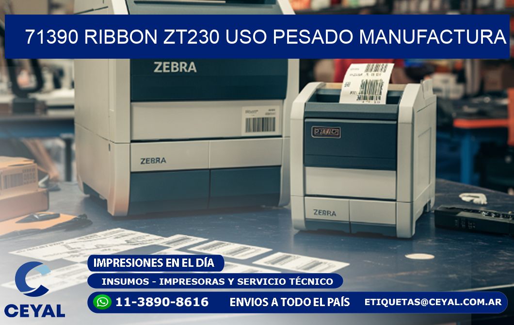 71390 ribbon zt230 uso pesado manufactura