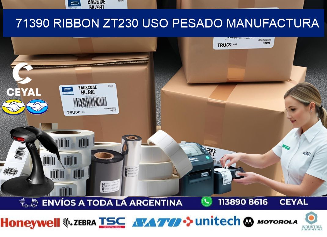 71390 ribbon zt230 uso pesado manufactura