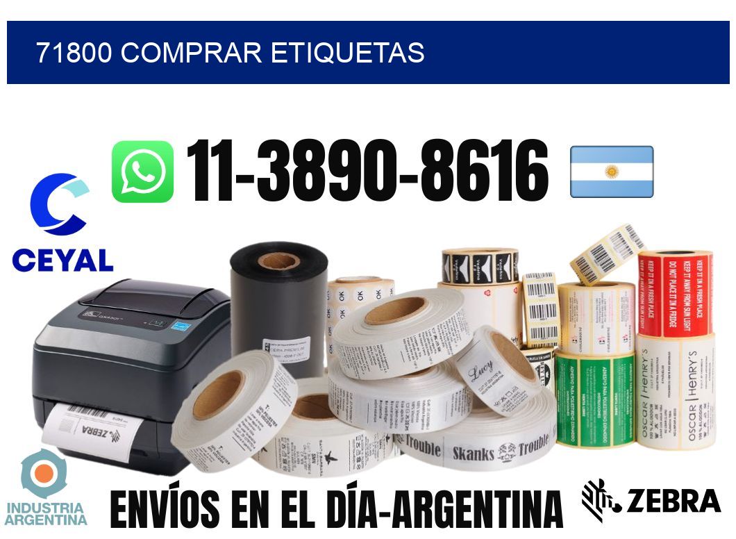 71800 comprar etiquetas