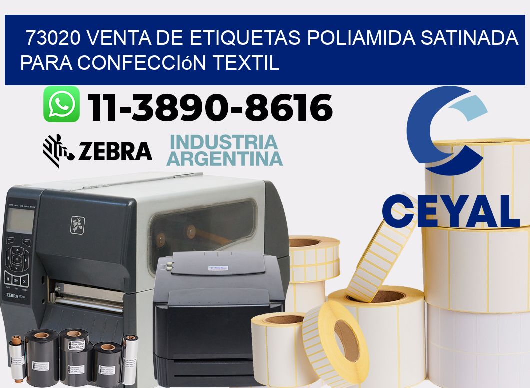 73020 venta de etiquetas poliamida satinada para confección textil