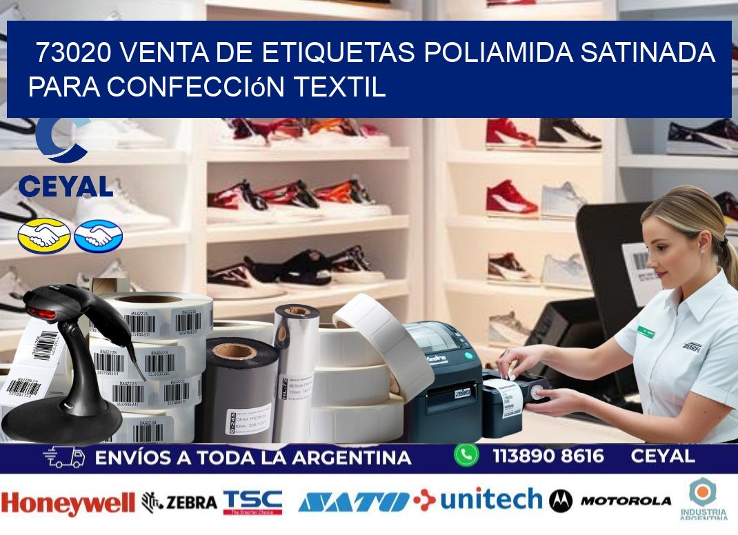 73020 venta de etiquetas poliamida satinada para confección textil