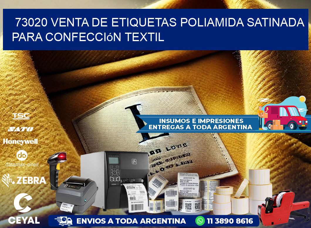 73020 venta de etiquetas poliamida satinada para confección textil