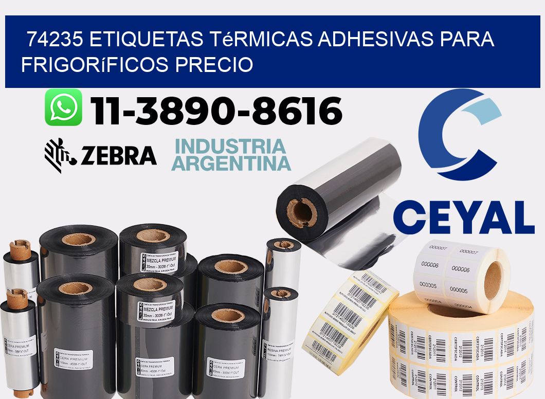 74235 etiquetas térmicas adhesivas para frigoríficos precio