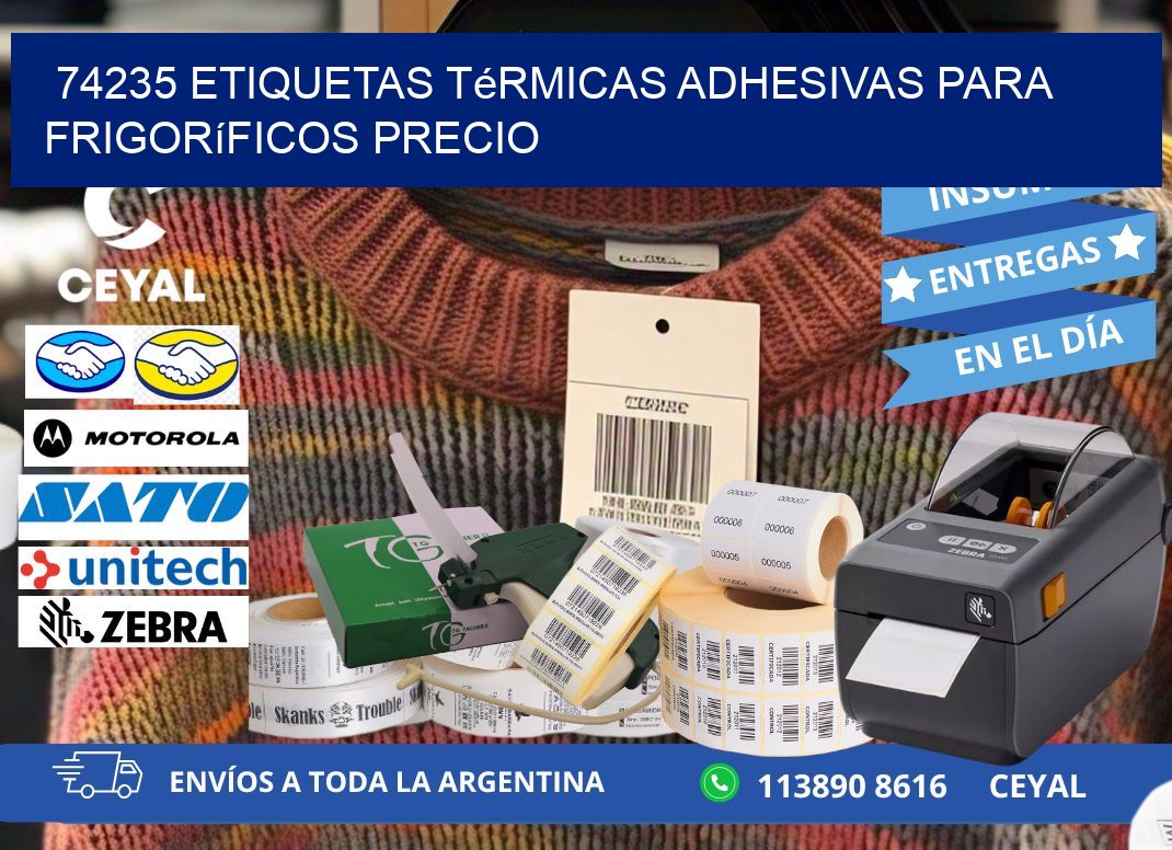 74235 etiquetas térmicas adhesivas para frigoríficos precio
