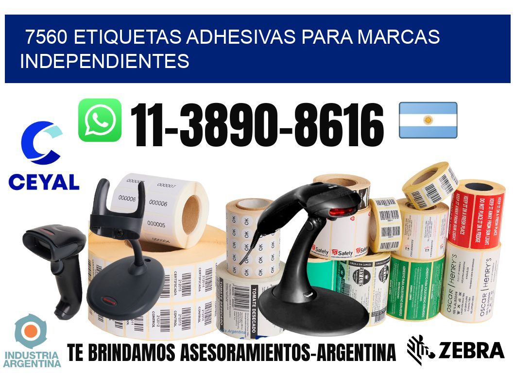 7560 Etiquetas adhesivas para marcas independientes