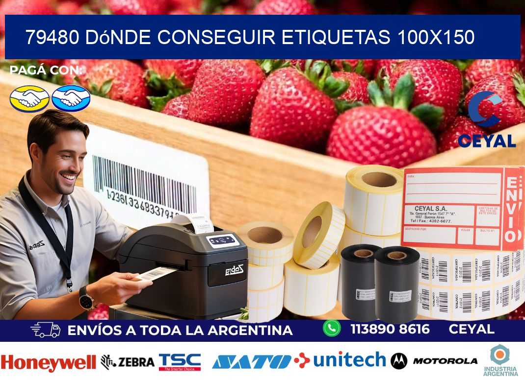 79480 dónde conseguir etiquetas 100x150