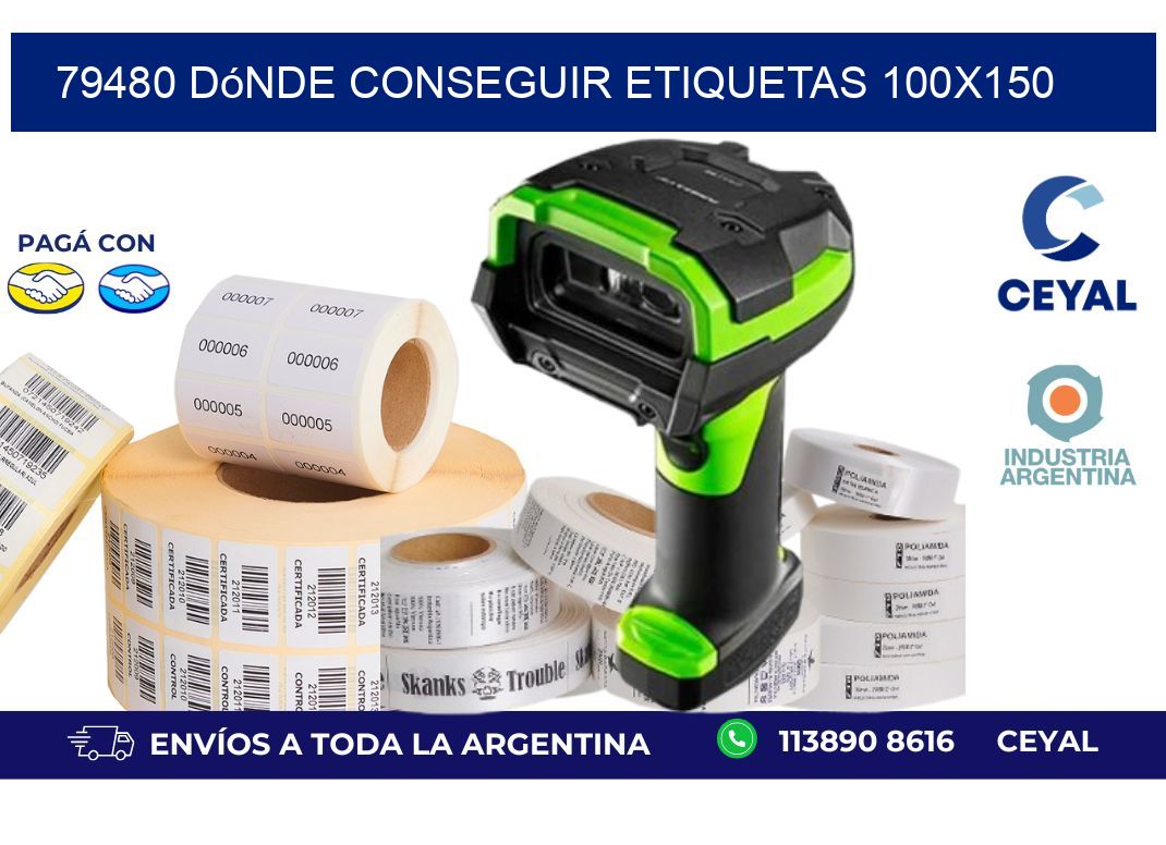 79480 dónde conseguir etiquetas 100x150