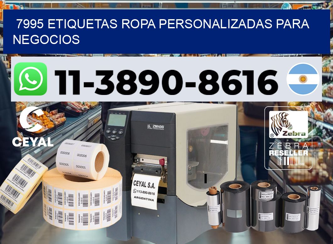 7995 Etiquetas ropa personalizadas para negocios
