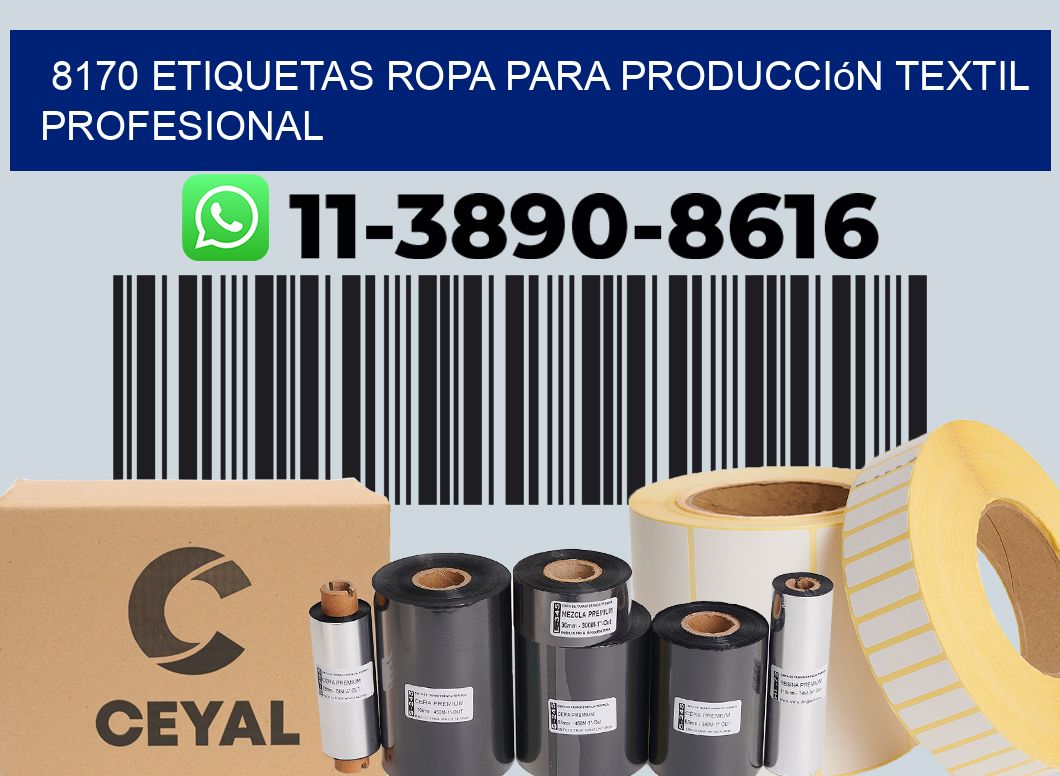 8170 Etiquetas ropa para producción textil profesional