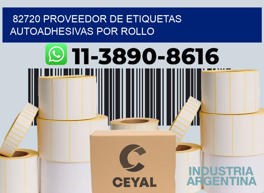 82720 proveedor de etiquetas autoadhesivas por rollo