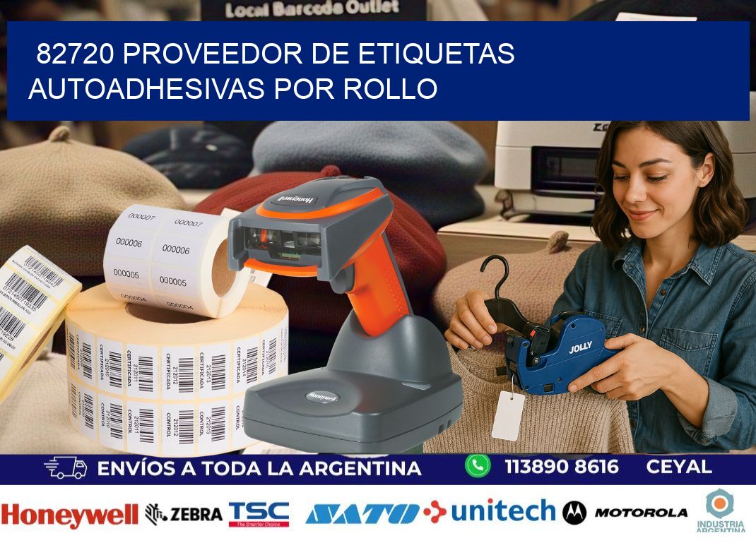 82720 proveedor de etiquetas autoadhesivas por rollo