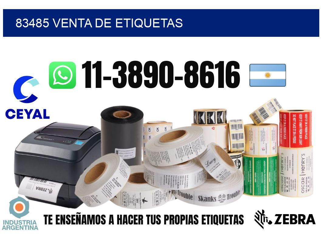 83485 venta de etiquetas
