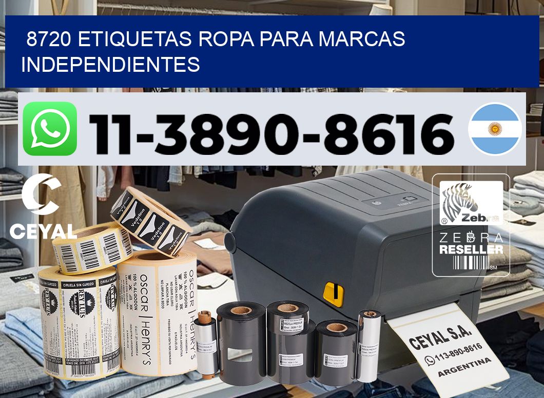8720 Etiquetas ropa para marcas independientes