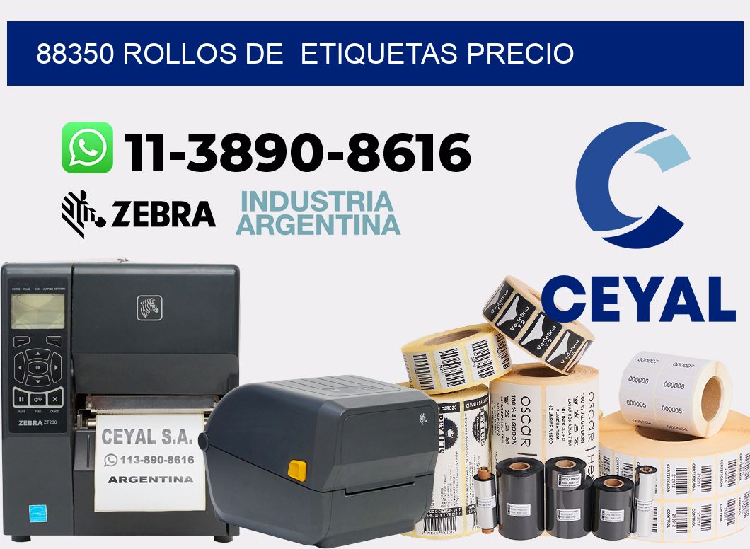 88350 rollos de etiquetas precio