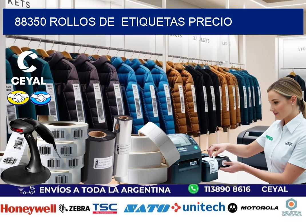 88350 rollos de etiquetas precio