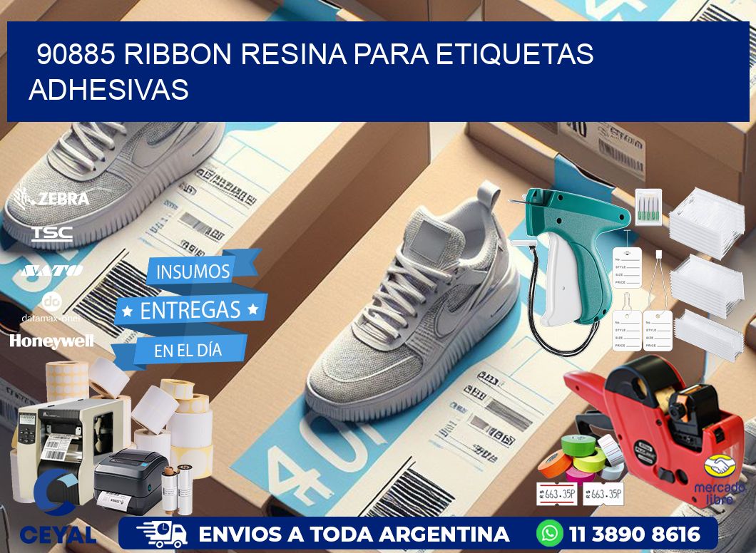 90885 ribbon resina para etiquetas adhesivas