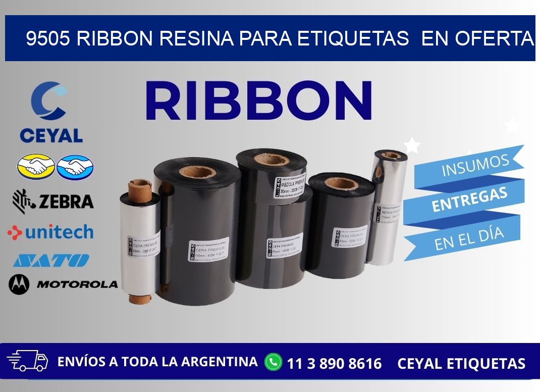 9505 ribbon resina para etiquetas  en oferta