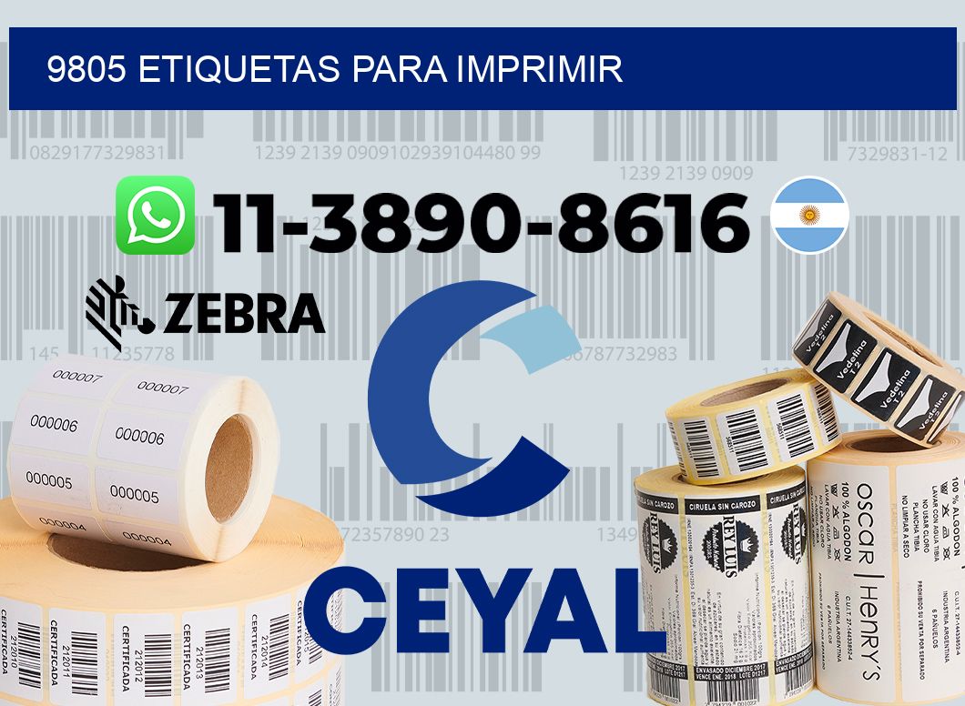 9805 etiquetas para imprimir