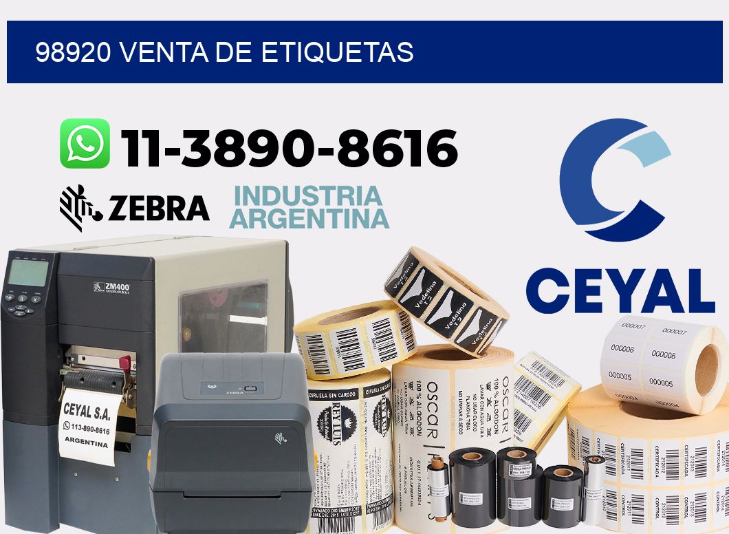 98920 venta de etiquetas