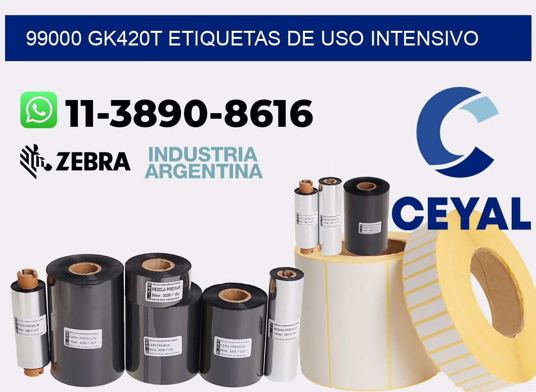 99000 gk420t etiquetas de uso intensivo