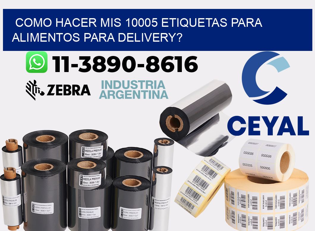 como hacer mis 10005 etiquetas para alimentos para delivery?