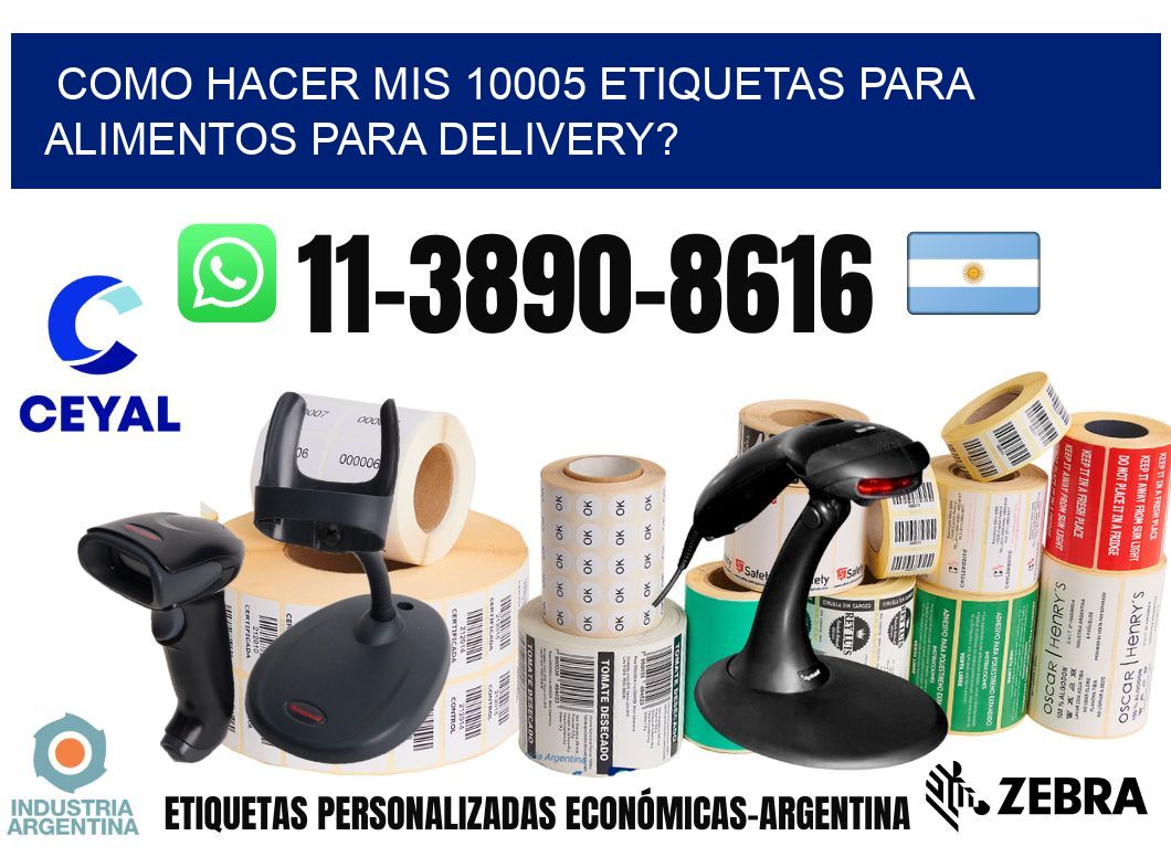 como hacer mis 10005 etiquetas para alimentos para delivery?