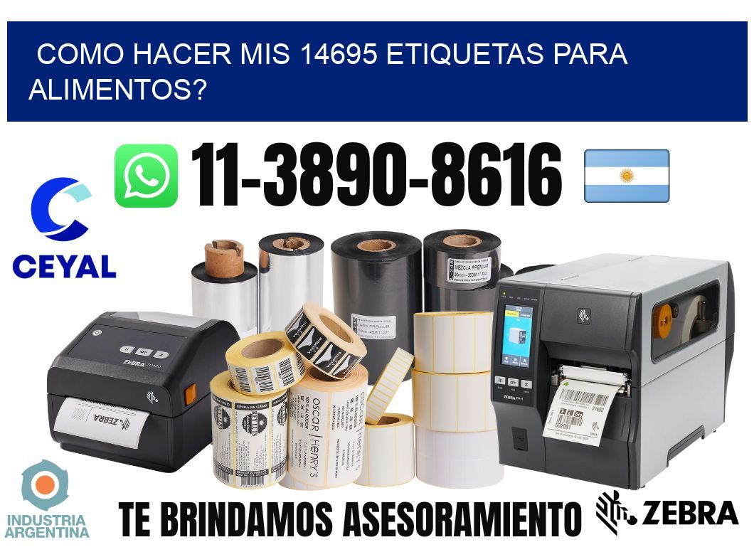 como hacer mis 14695 etiquetas para alimentos?